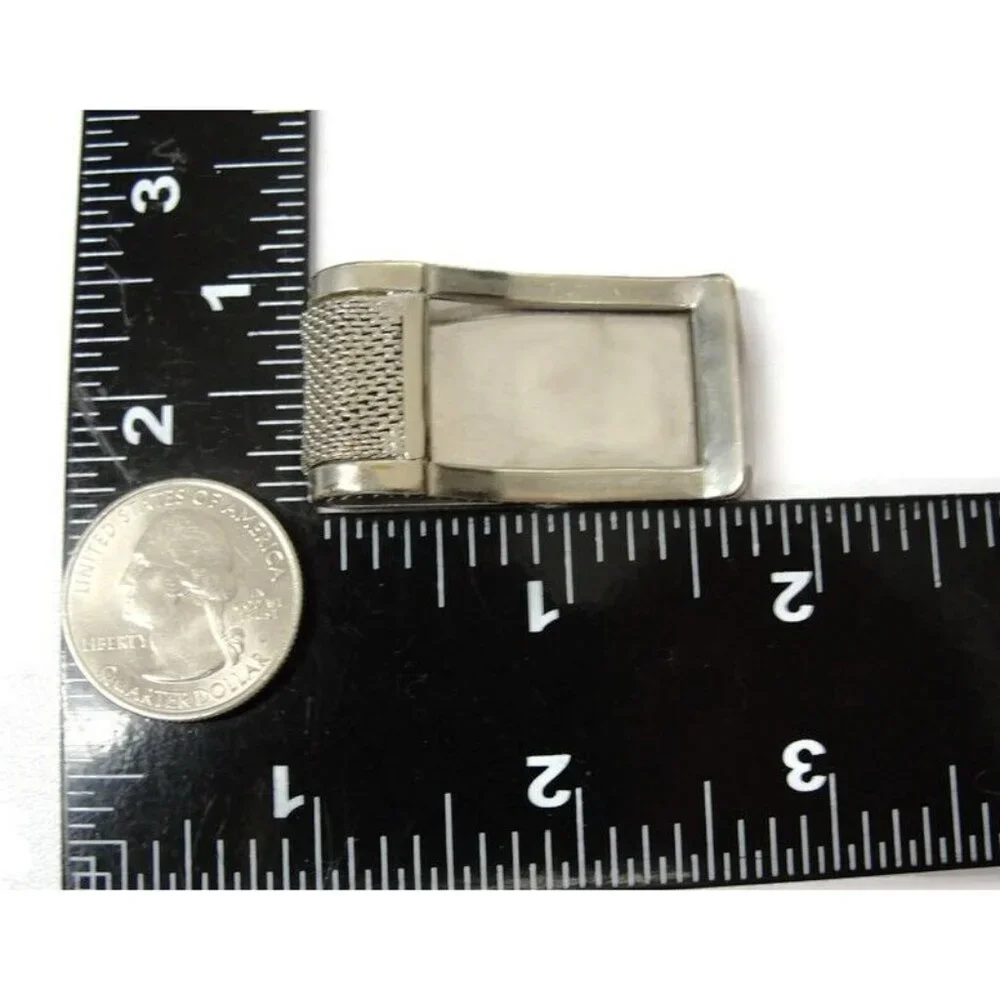 Vintage Swank Mesh Money Clip Men Wallet ID Credit Card Holder